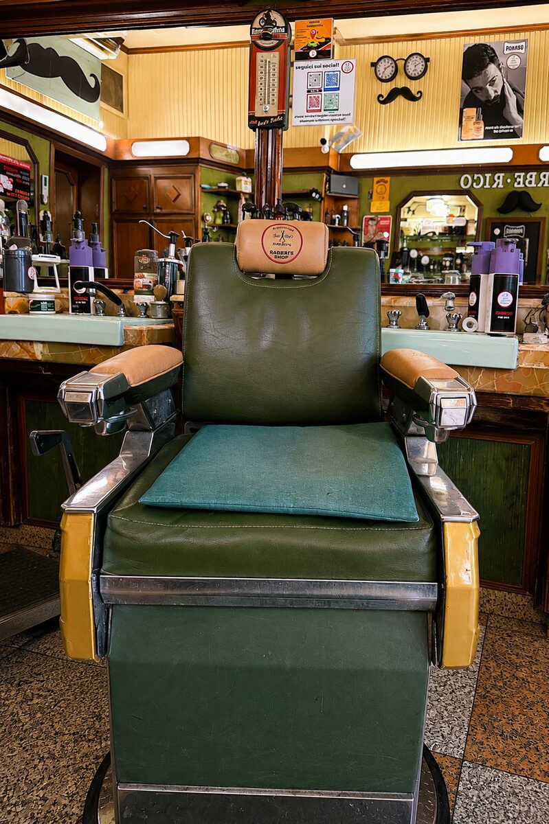 Poltrona storica di Robert Barber Shop